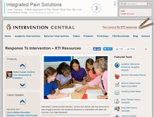 Tablet Screenshot of interventioncentral.com