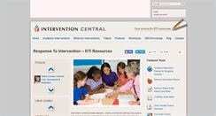 Desktop Screenshot of interventioncentral.org